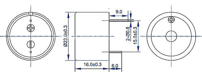 Piezoelectric buzzer EPB2316-TA-12-2.9-15.0-R 6V 9 V 12V cheap buzzer - ESUNTECH