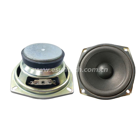  Loudspeaker 120mm YD120-50-4F70P-R Min Full Range Woofer Speaker Drivers - ESUNTECH